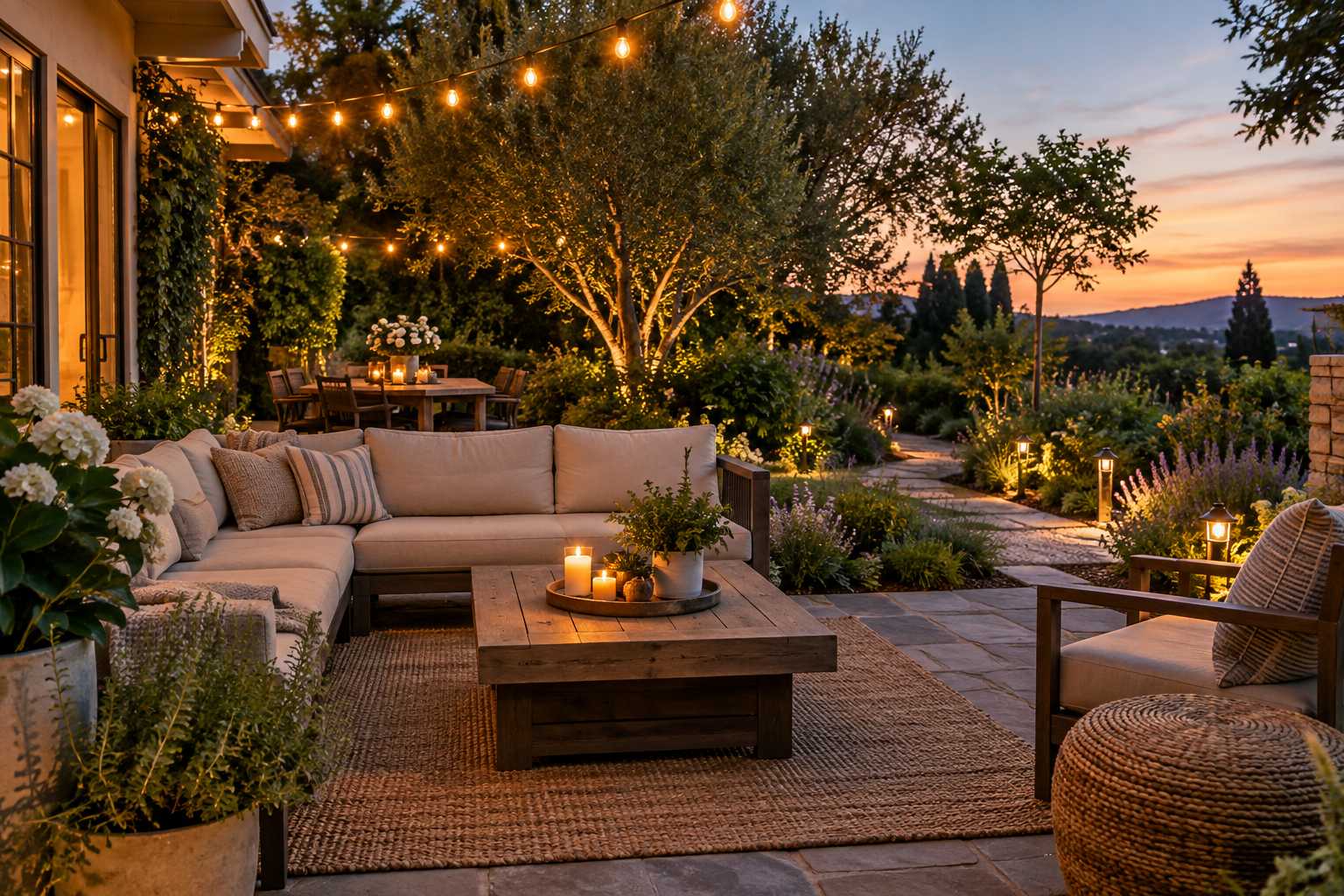 Summer Lighting Ideas used in an outdoor setting